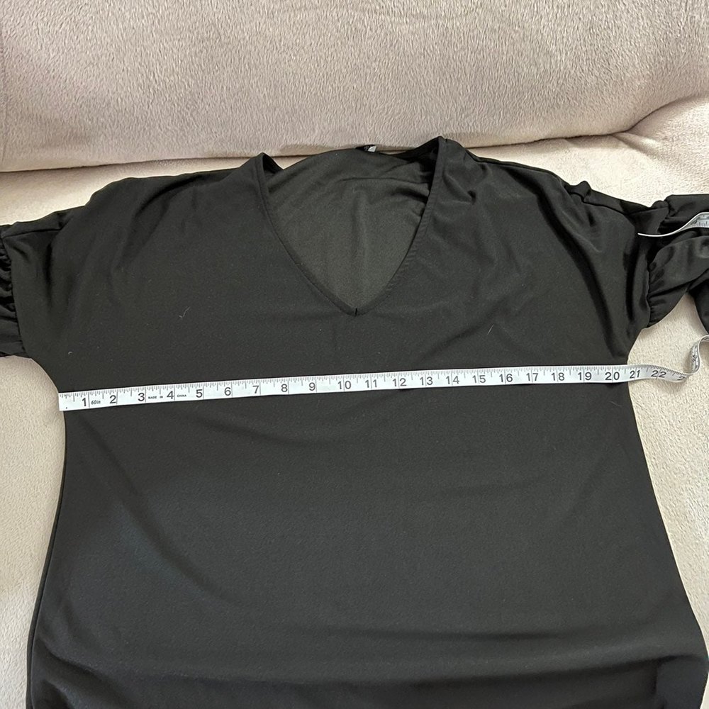 Mango Black Basic Dress Size 8 - image 3